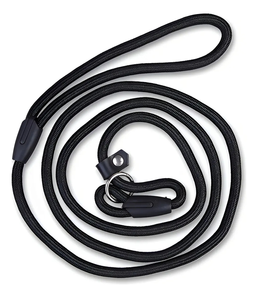 Imagen de Correa De Perro Cuerda Correa Entrenamiento Ajustable Nailon Color M-negro