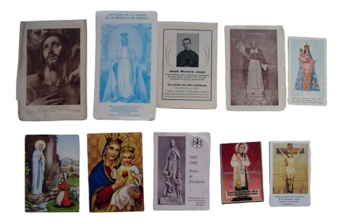 10 Tarjetas Religiosas Bolsillo Pocket Set 5