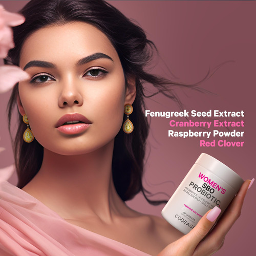 Suplemento Probiótico Codeage Women 50 Billion Crus 60 Caps