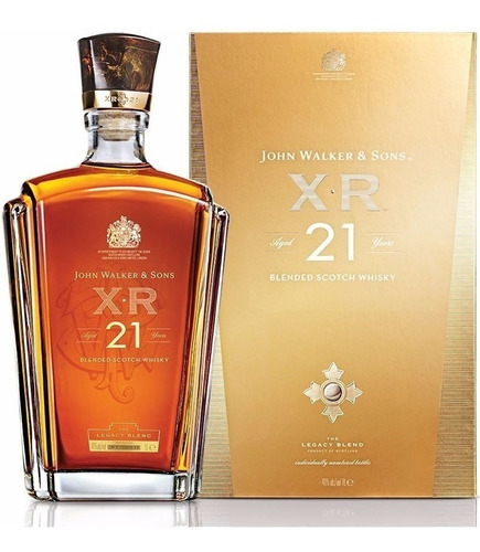 Whisky Johnnie Walker Xr 21 Años 750ml. Con Estuche
