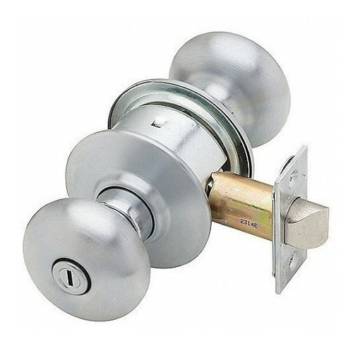 Cerradura Cerrojo Pomo Integrado Acero Inoxidable Llave Yale