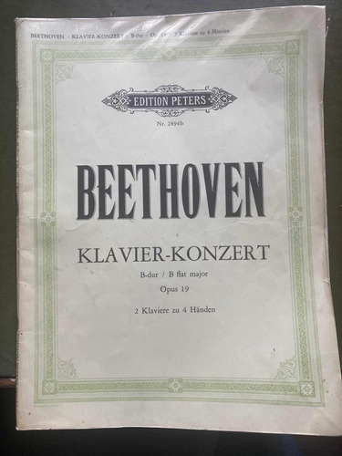 Beethoven Concierto Para Piano En Su Bemol Mayor Partitura