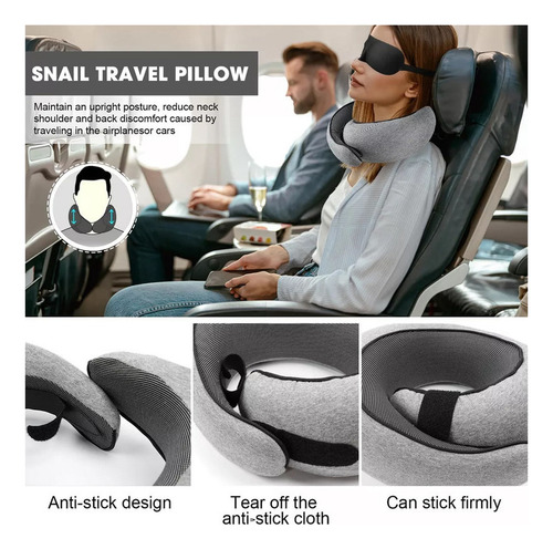 Almohada De Viaje De Lujo Para Reposacabezas Lectura