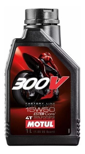 Aceite Motul 300v 15w50 100% Sintetico No Elf Riderpro