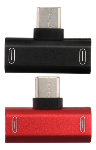 Adaptador De Carga Tipo Usb, Convertidor De Doble Conector,