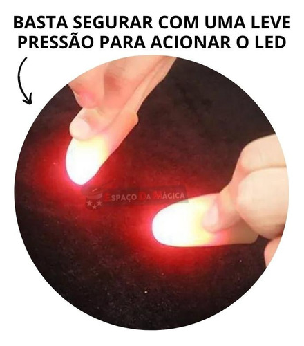 Kit De Magica Baralho Radio 20 Truques Dedo Luz Dedeira Led