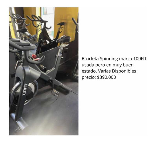 Bicicleta Spinning Marca 100 Fit. En Buen Estado