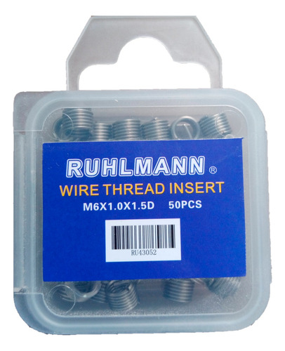 Insertos Para Roscas M6x1.0 50 U. Unidades Ruhlmann Ru43052