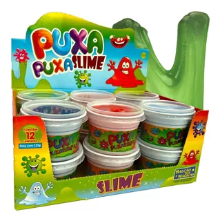 Slime Puxapuxa Lembrancinha C/12 Unidades De 125g Massinha