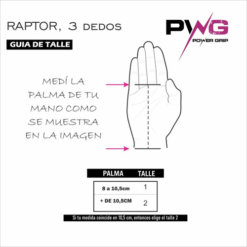 Callera Raptor + Muñequera Toalla 11cm Cross Fitness
