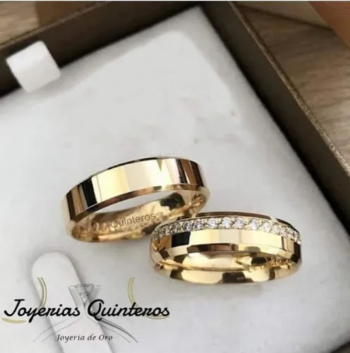 Anillos De Matrimonio Oro Italiano MercadoLibre