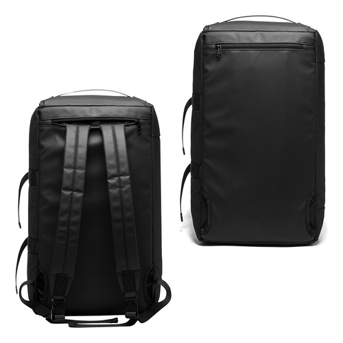 Mochila E Mala De Viagem 2 Em 1 Bag Nordk On The Road 36l Cor Preto Desenho do tecido Liso