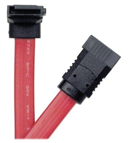 Lite Cable Señal Angulo Recto Serial Ata Sata 12  Rojo 19 