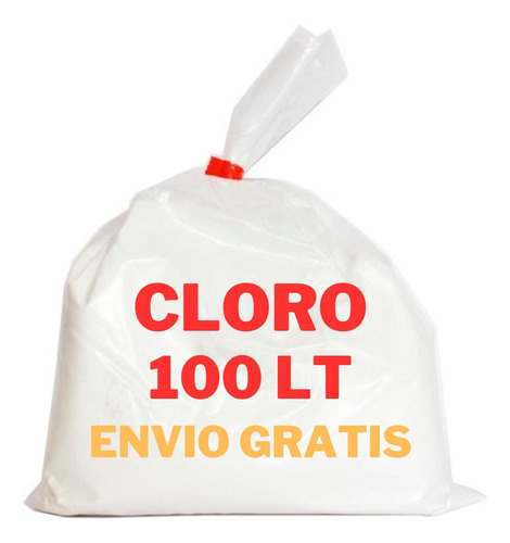 Polvo Para Preparar 100 Litros De Cloro Blanco No Corrosivo