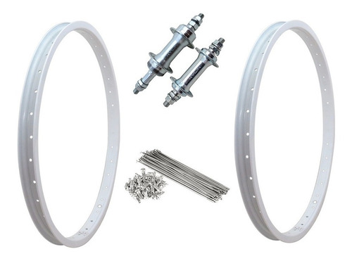 Roda Alumínio Aro 26 X 1.9 P/ Bicicleta C/raios Finos Par