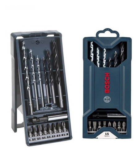 Set De 15 Piezas Bosch X-line Maletin Mechas Y Puntas