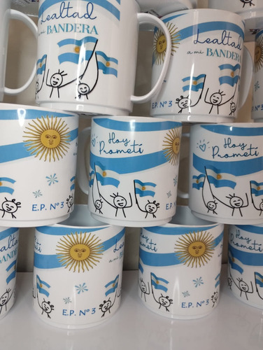 Taza Diseño Jura Promesa A La Bandera. Ideal Souvenirs 61 Un Varios Promesa A La Bandera