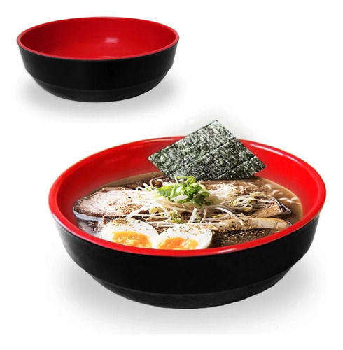 2 Tigelas Japonesa Bowl Oriental Melamina 1,1 L Cumbuca Owan