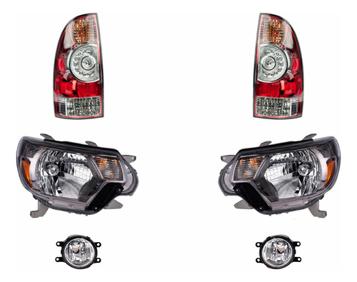 Kit 4 Faros + Calaveras Depo Tacoma 2012 A 2015