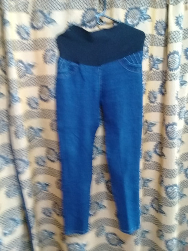 Pantalon  Maternal Jeans  Strech Tipo Leggnis Dama.