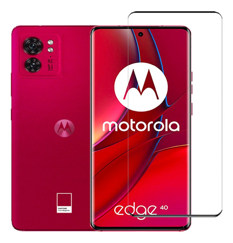 Motorola Edge 40 Cristal Temp Curvo + Funda Case Elegante (Reacondicionado)