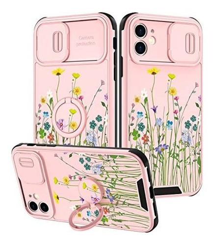 Goocrux (2in1) Para iPhone 11 Case Floral Para Mujer Z9wsb