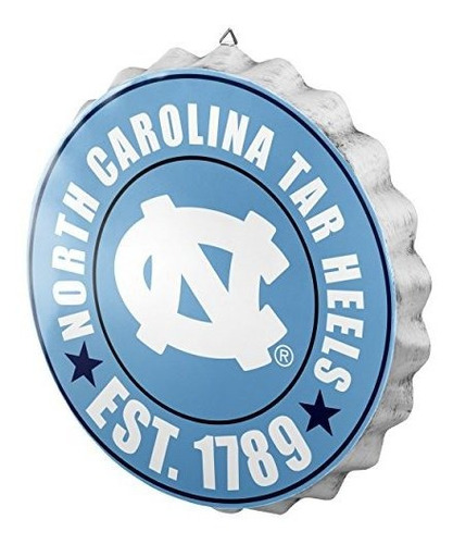 Botella Foco Ncaa Wall Sign Cap, North Carolina Tar Heels.