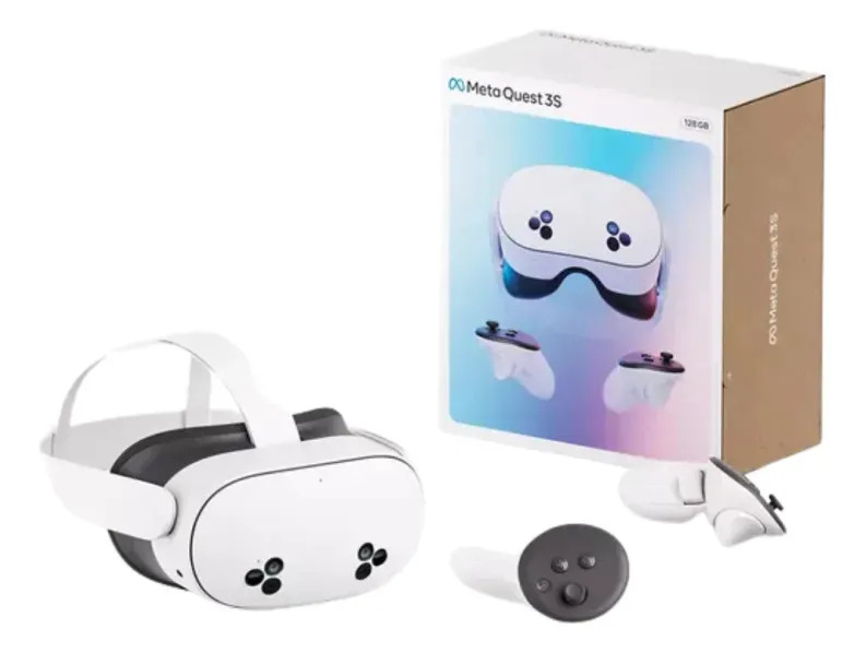 Óculos de Realidade Virtual Meta Quest 3s 128GB Autônomo Com Controles