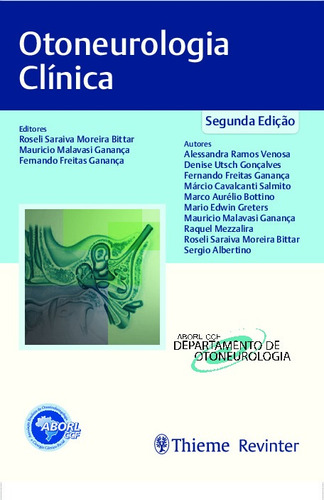 Otoneurologia Clínica, de Bittar, Roseli Saraiva Moreira. Editora Thieme Revinter Publicações Ltda, capa mole em português, 2019