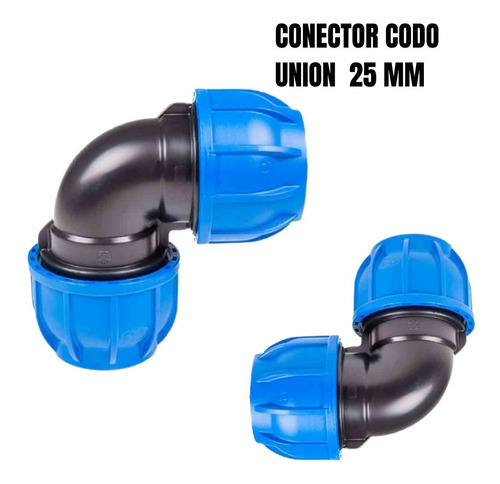 Conexion Codo Union Para Tubo De Aluminio De 25 Mm 1 Pz