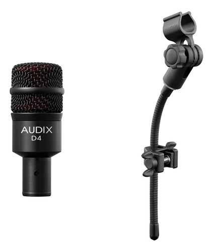 Audix D4 Instrumento Dinámico Profesional Micrófono Y Dlamp 