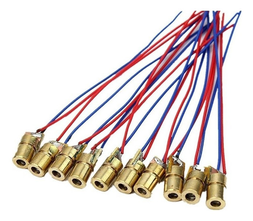50 X Diodo Laser Vermelho - 650nm 5mw 5v