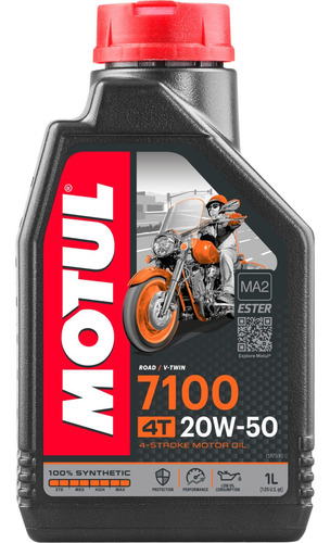 Motul 7100 20w50 Aceite 100% Sintetico Original 1l