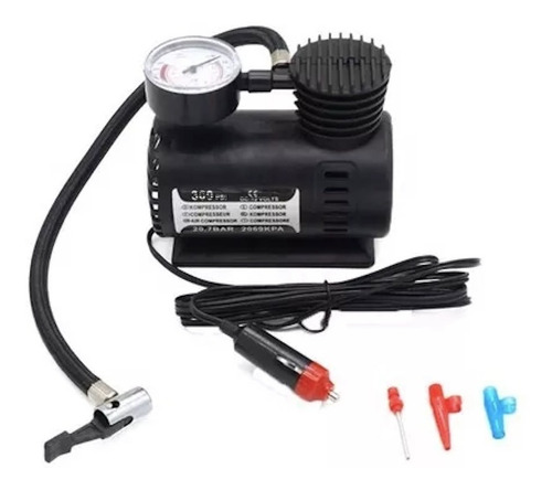 Mini Compresor Inflador D Aire 12v Auto C/ Medidor D Presion