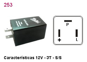 Destellador Electronico 12v 3 Terminales Renault 12