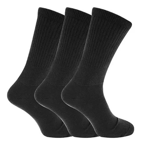 Calcetines que NO APRIETAN Mujer - Especial Diabéticos, piernas anchas,  cansadas, etcColor NEGRO. Talla UNICA