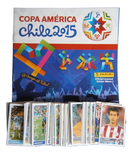 Copa America Chile 2015  Album + 50 Figuritas Distintas