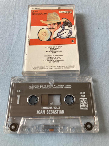 Joan Sebastian / Con Tambora Vol. 2 Cassette Original 1989 (Usado)