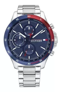 Reloj Tommy Hilfiger Hombre Bank 1791718 Multifunción Acero