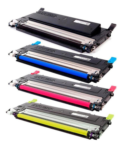 Kit Toner Premium 4 Unidades Compatível Clt-k409s Clx-3170fn Tinta Preto/ciano/magenta/amarelo