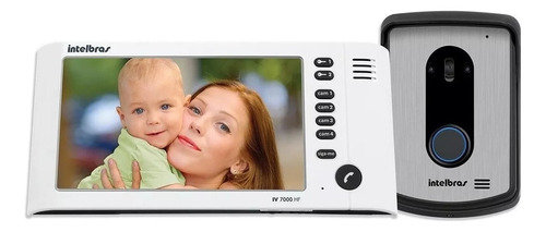 Intelbras IV 7010 HF Porteiro Video  Residencial Industrial Pronta Ótima Qualidade Viva Voz Cor Branco