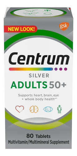 Tableta Suplementaria Centrum Silver Para Adultos (80 D3, De