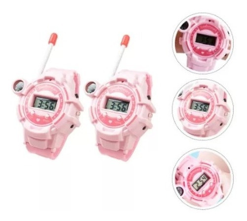 Reloj Digital C/walkie Talkie (vienen 2) Linterna Y Brujula