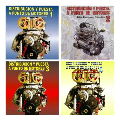 Oferta 4 Manuales Distribucion Puesta Punto Motores N°1-4 Rt
