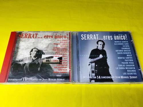 2 Cds Serrat Eres Unico Vol 1 Y Vol 2 Originales (Usado)
