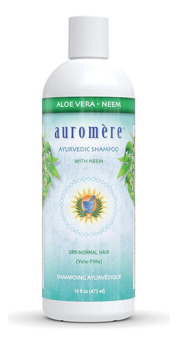 Shampoo Ayurvédico Auromere, Aloe Vera Neem Vegan, Não Usar