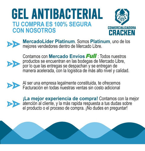 Imagen 7 de 9 de Gel Antibacterial Para Manos Desinfectante 500 Mililitros
