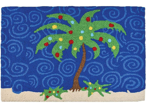 Jellybean Holiday Palm Tree - Alfombra De Poliéster Para Uso