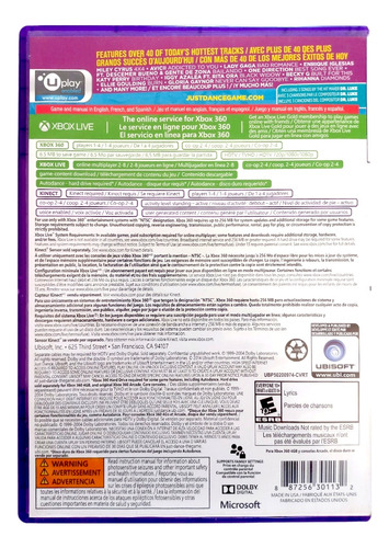 Kinect Just Dance 2015 Xbox 360 (Reacondicionado)
