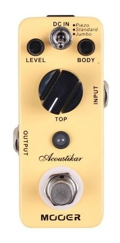 Pedal Mooer P/ Guitarra Acoustikar Simulador De Violão Mac1